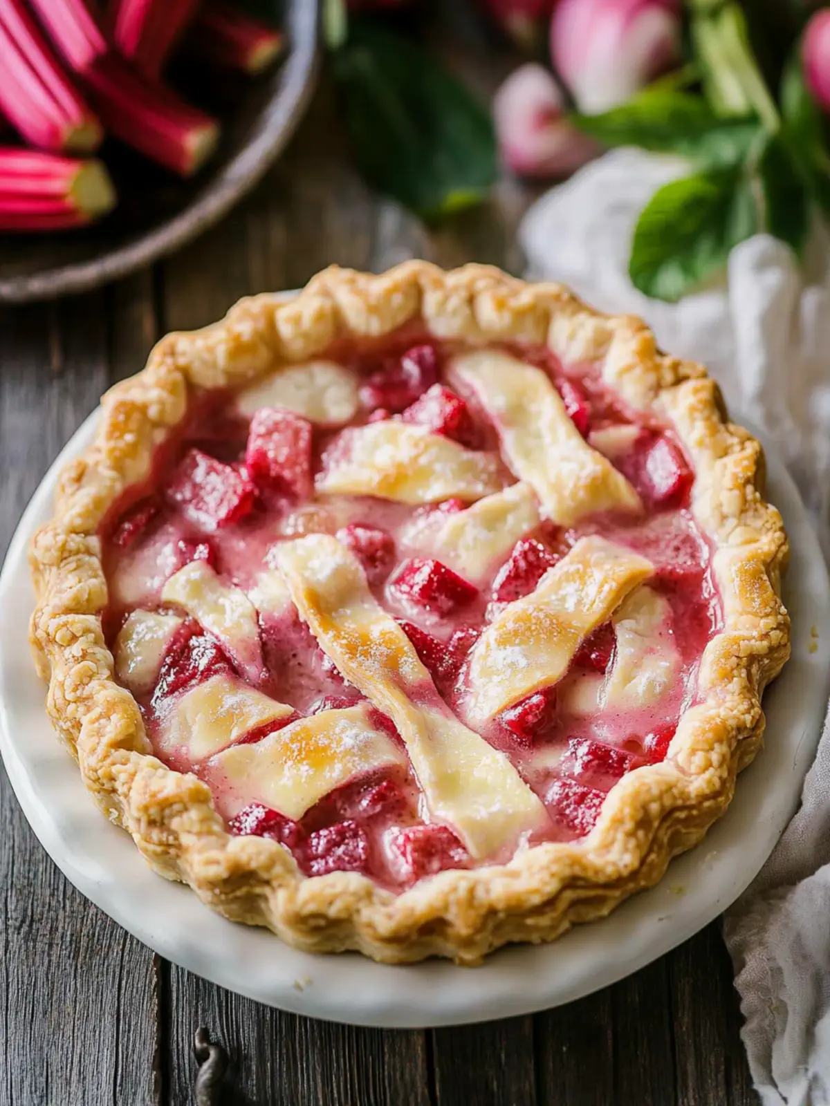 Deliciously Creamy Rhubarb Custard Pie You’ll Love to Bake 5 Rhubarb Custard Pie