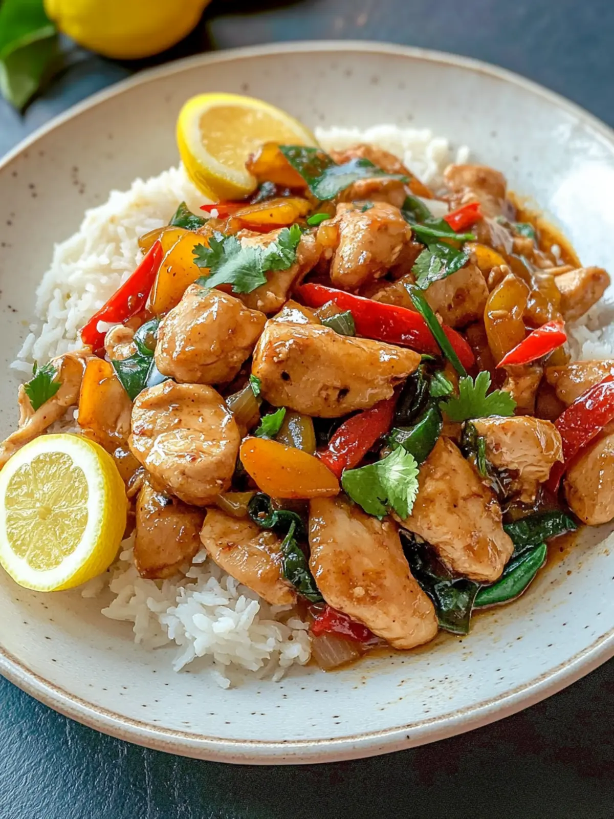 Zesty Spicy Chicken Stir Fry with Lemon in Just 30 Minutes 4 Spicy Chicken Stir Fry with Lemon