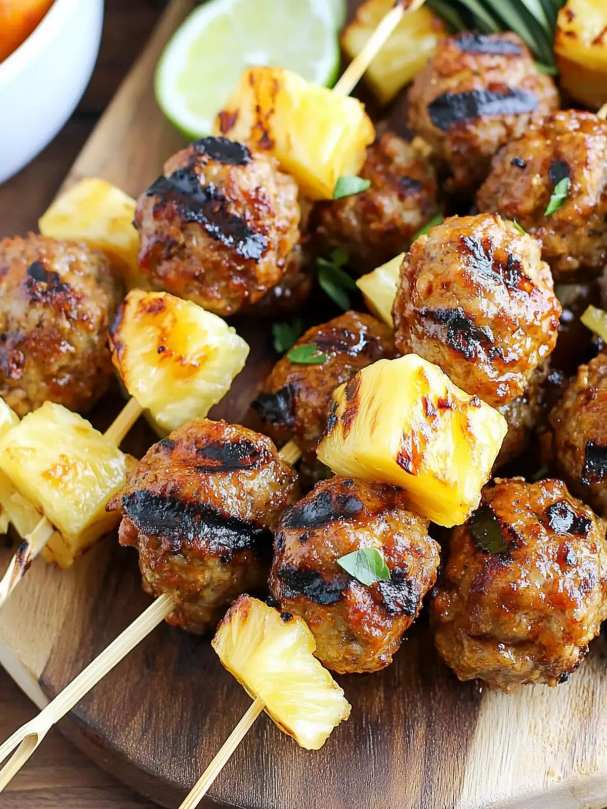 Savor Summer with Easy Grilled Pineapple Meatball Skewers 4 Easy Grilled Pineapple Meatball Skewers