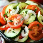 Zesty Tomato, Cucumber, and Onion Salad for Summer Freshness 6 Tomato, Cucumber, and Onion Salad