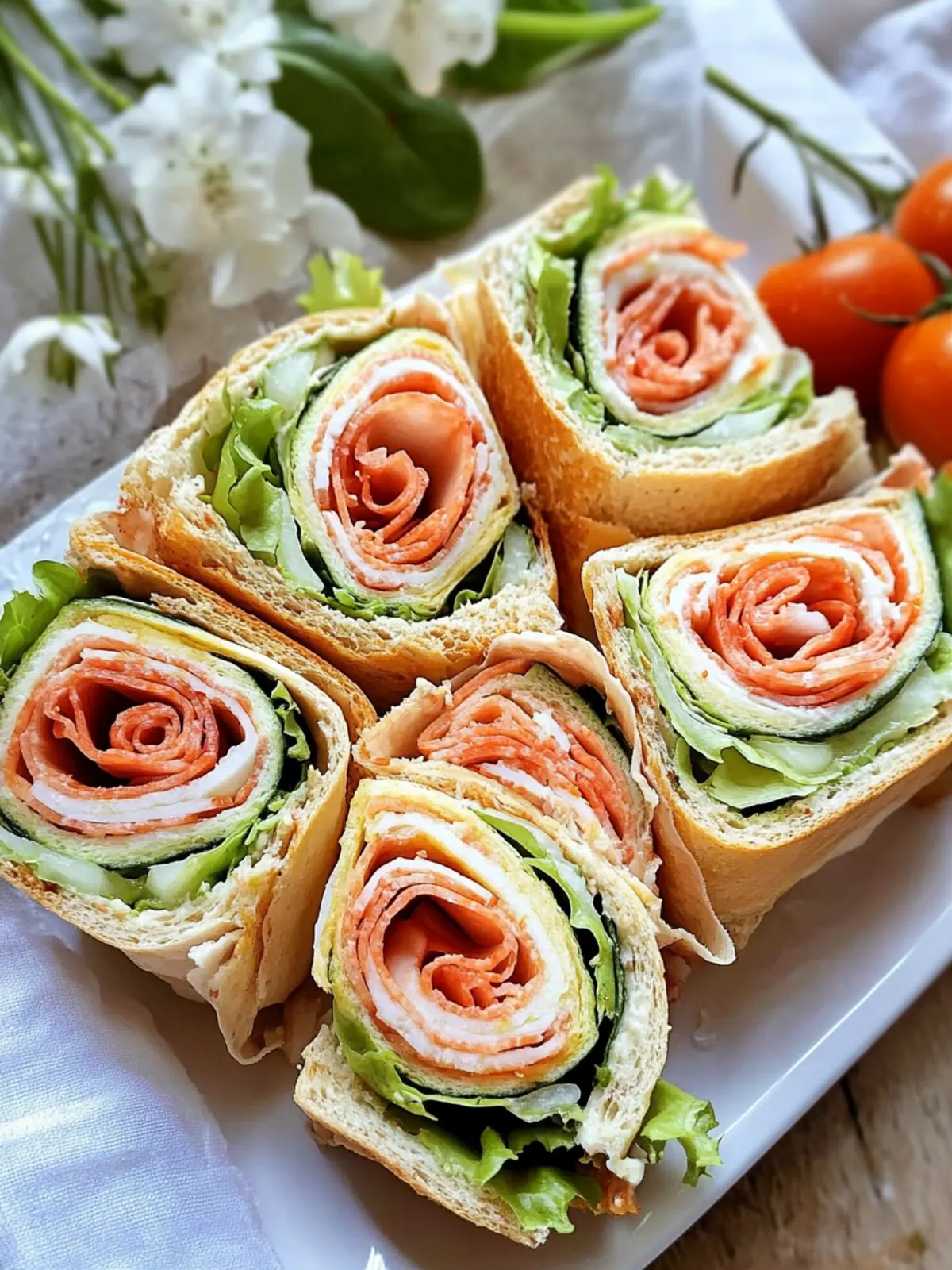 Savory Pinwheel Sandwiches: Quick, Tasty Rolls for Any Occasion 5 Pinwheel Sandwiches