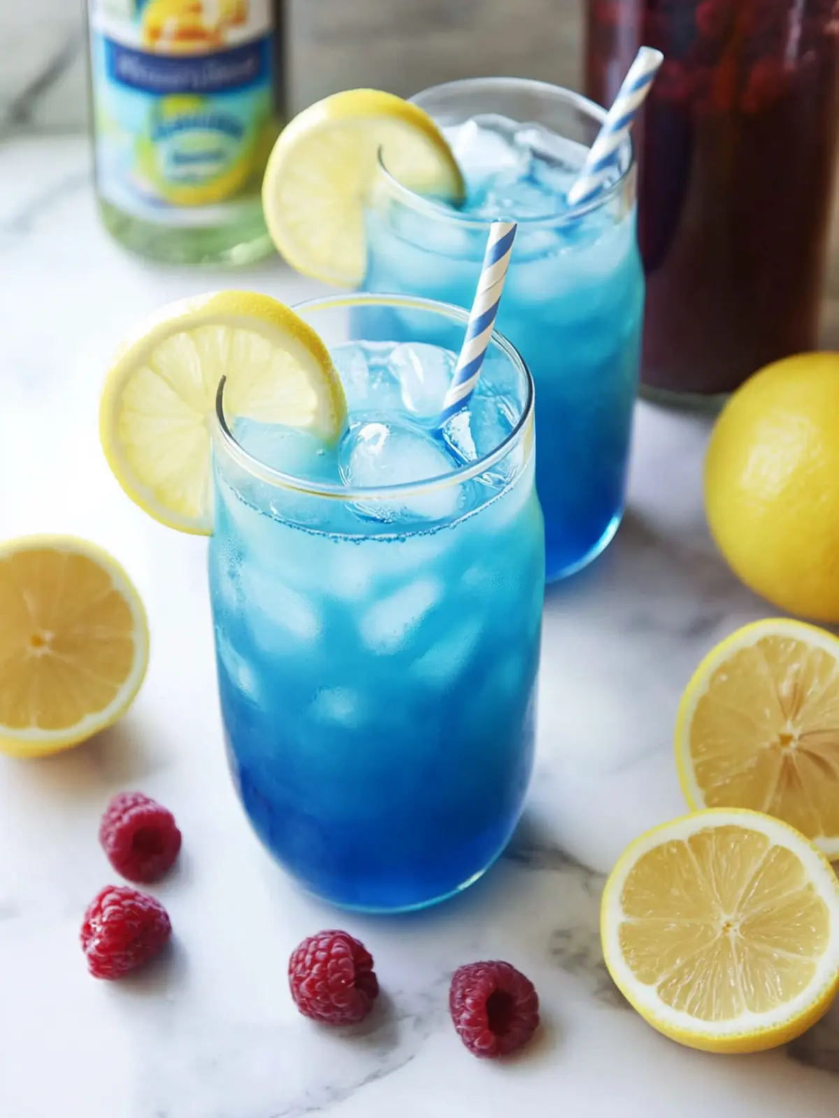 Sweet and Tangy Blue Raspberry Lemonade for Hot Summer Days 2 Blue Raspberry Lemonade