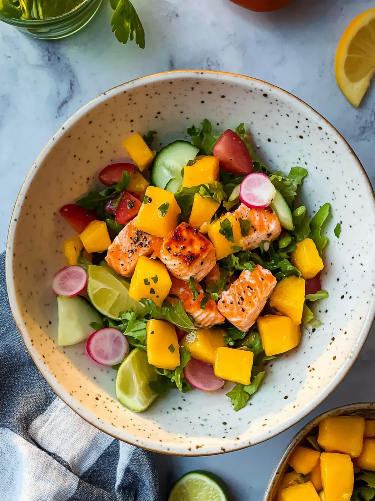 Mango Salmon Salad: Your Tropical Meal Prep Surprise 4 Mango Salmon Salad