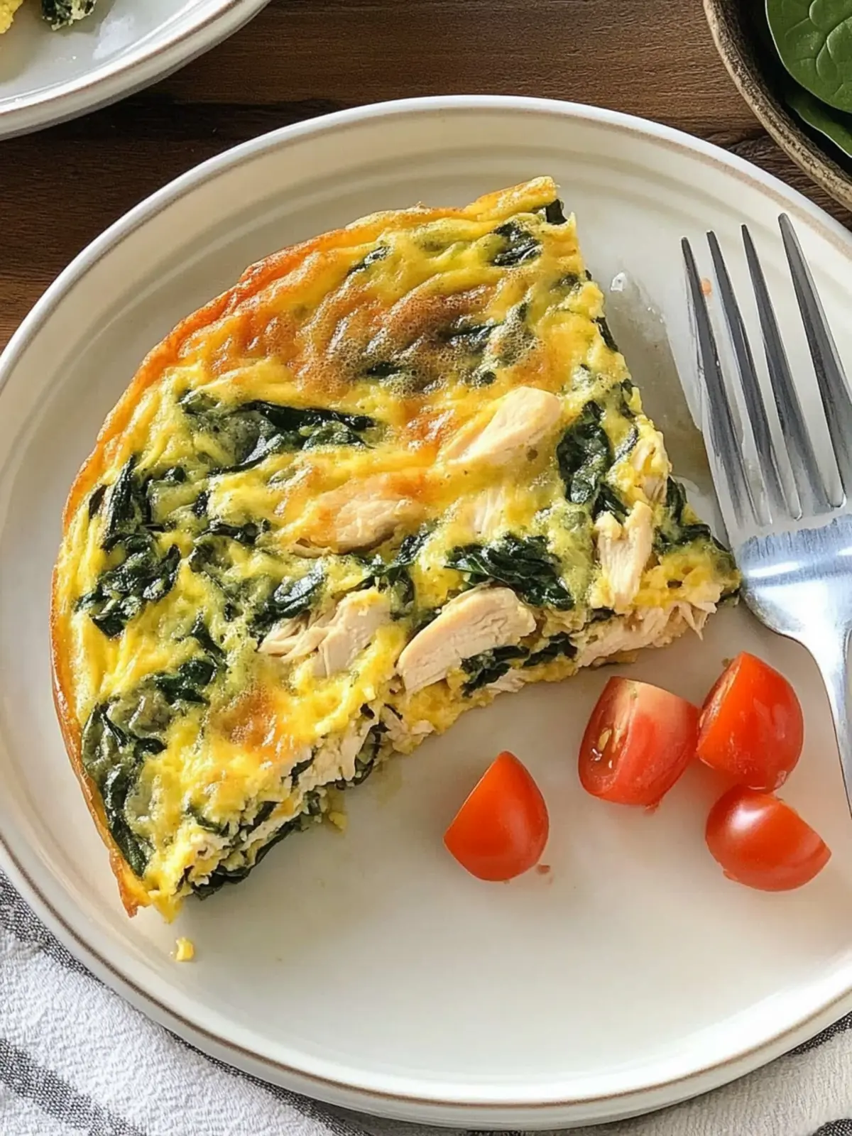 Spinach Chicken Frittata: Quick & Healthy Family Delight 4 Spinach Chicken Frittata
