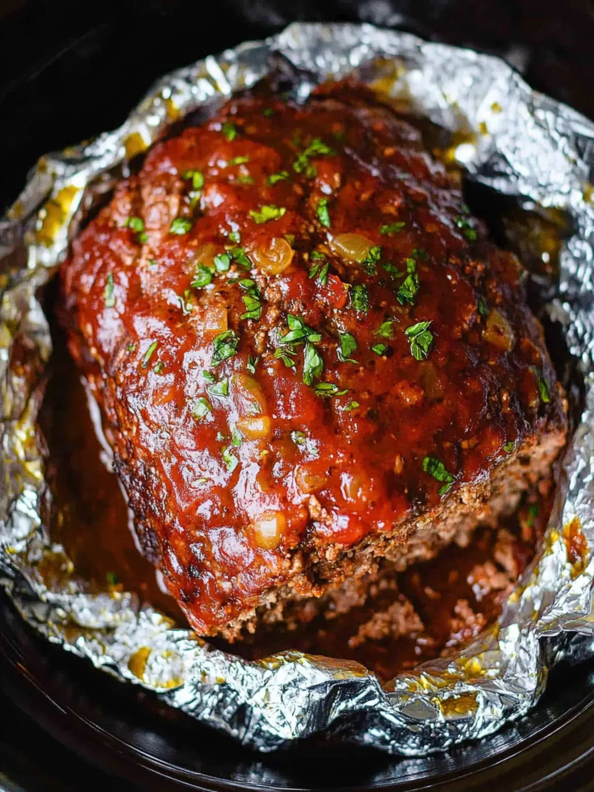 Crockpot Meatloaf with a Sweet-Tangy Glaze Your Family Will Love 5 Crockpot Meatloaf
