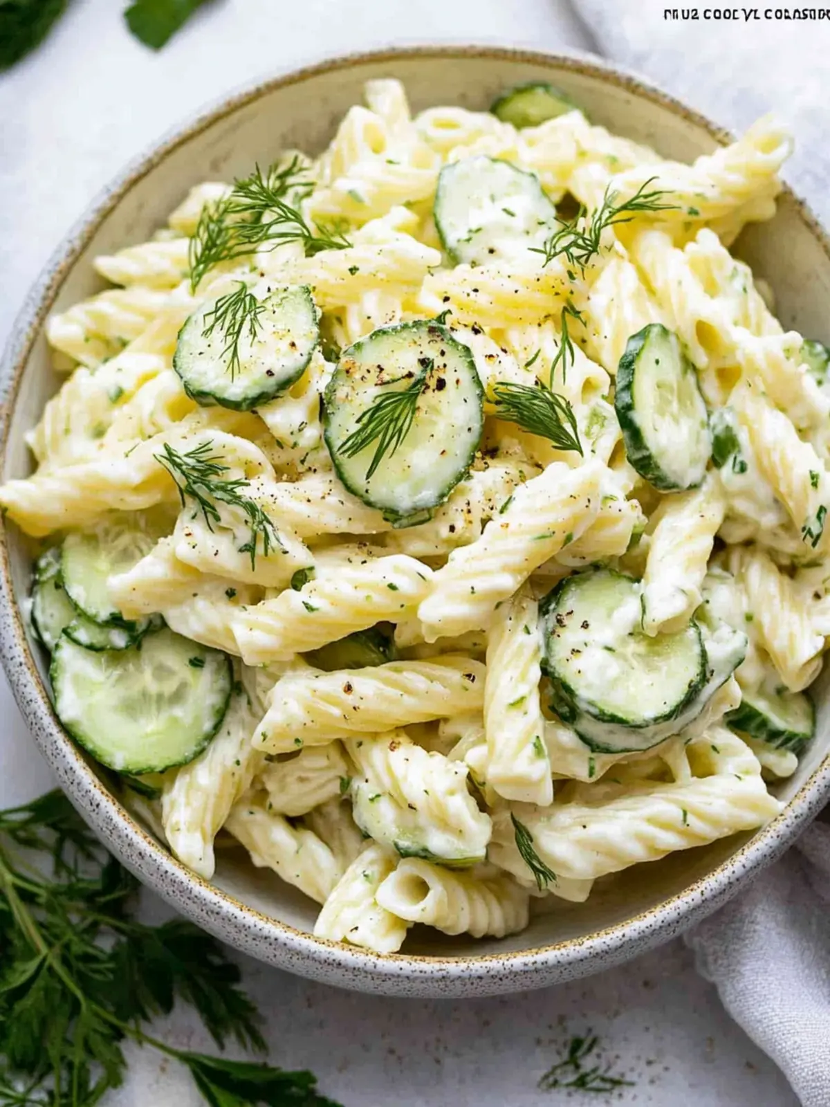 Creamy Cucumber Pasta Salad Perfect for Summer Gatherings 2 Creamy Cucumber Pasta Salad
