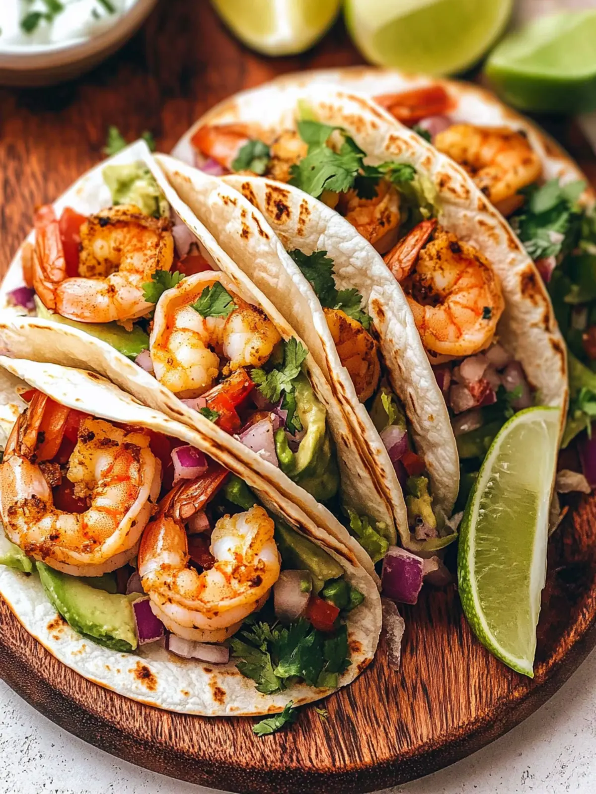 Savory Shrimp Tacos with Creamy Lime Sauce for Quick Dinners 2 Shrimp Tacos