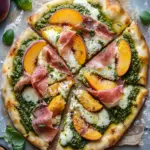 Pesto, Peach and Prosciutto Pizza That Will Elevate Your BBQ 6 Pesto, Peach and Prosciutto Pizza.