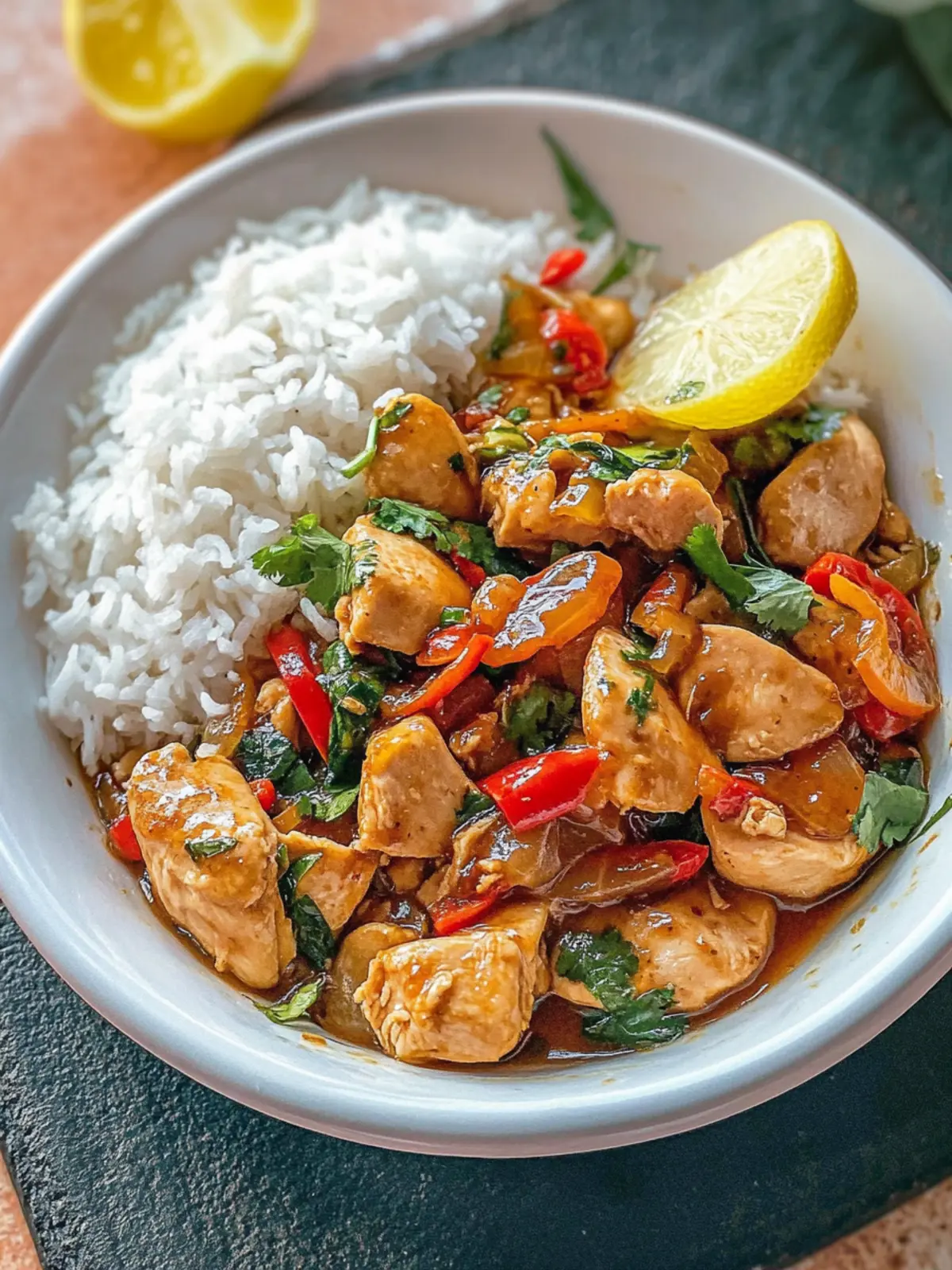 Zesty Spicy Chicken Stir Fry with Lemon in Just 30 Minutes 2 Spicy Chicken Stir Fry with Lemon
