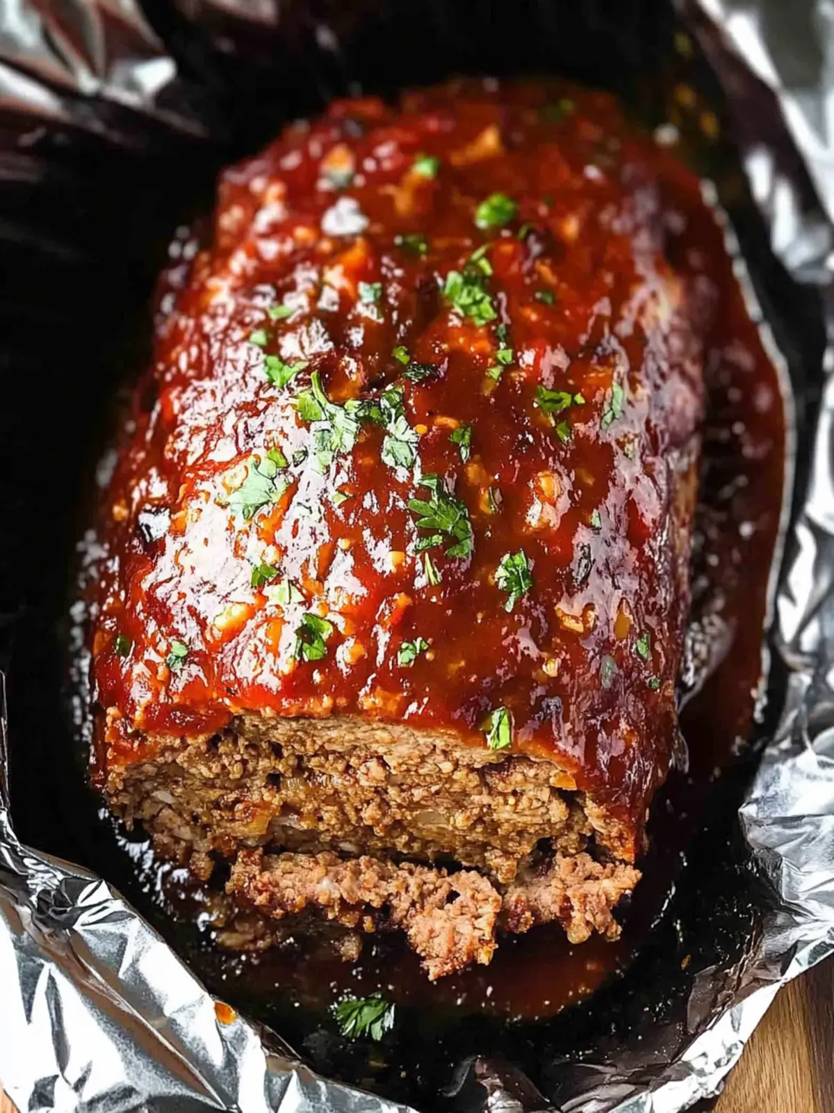 Crockpot Meatloaf with a Sweet-Tangy Glaze Your Family Will Love 3 Crockpot Meatloaf