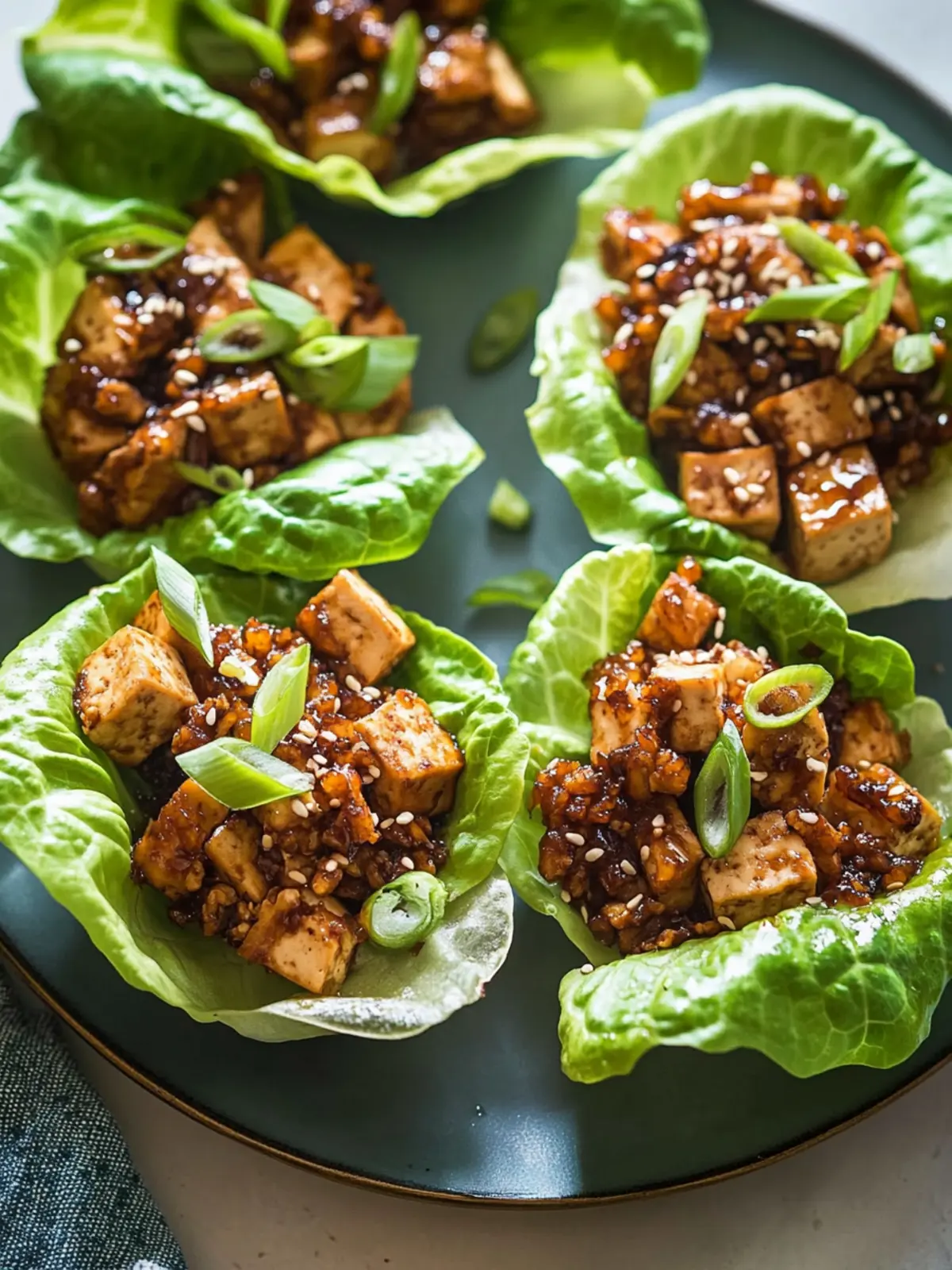 Caramelized Tofu Lettuce Cups: A Fun Twist on Taco Night 2 Caramelized Tofu Lettuce Cups
