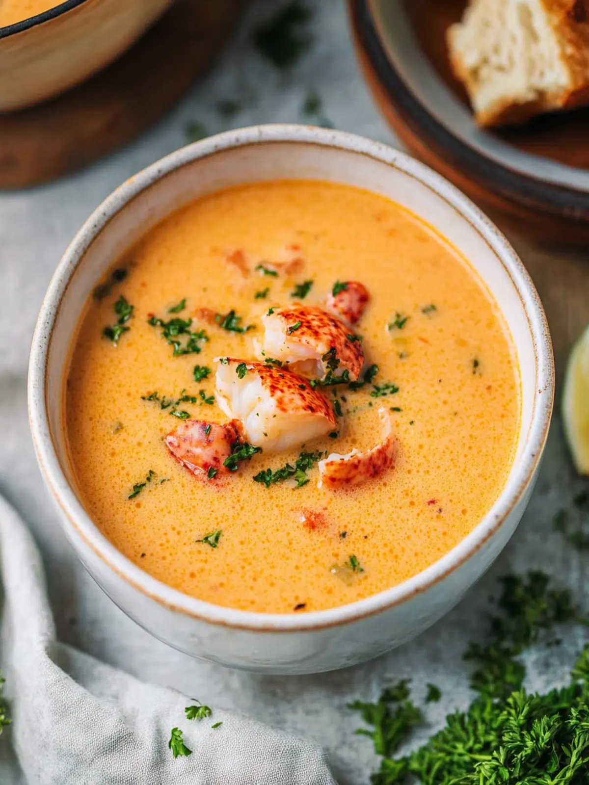 Indulge in Rich Lobster Bisque for a Cozy Night In 2 Lobster Bisque