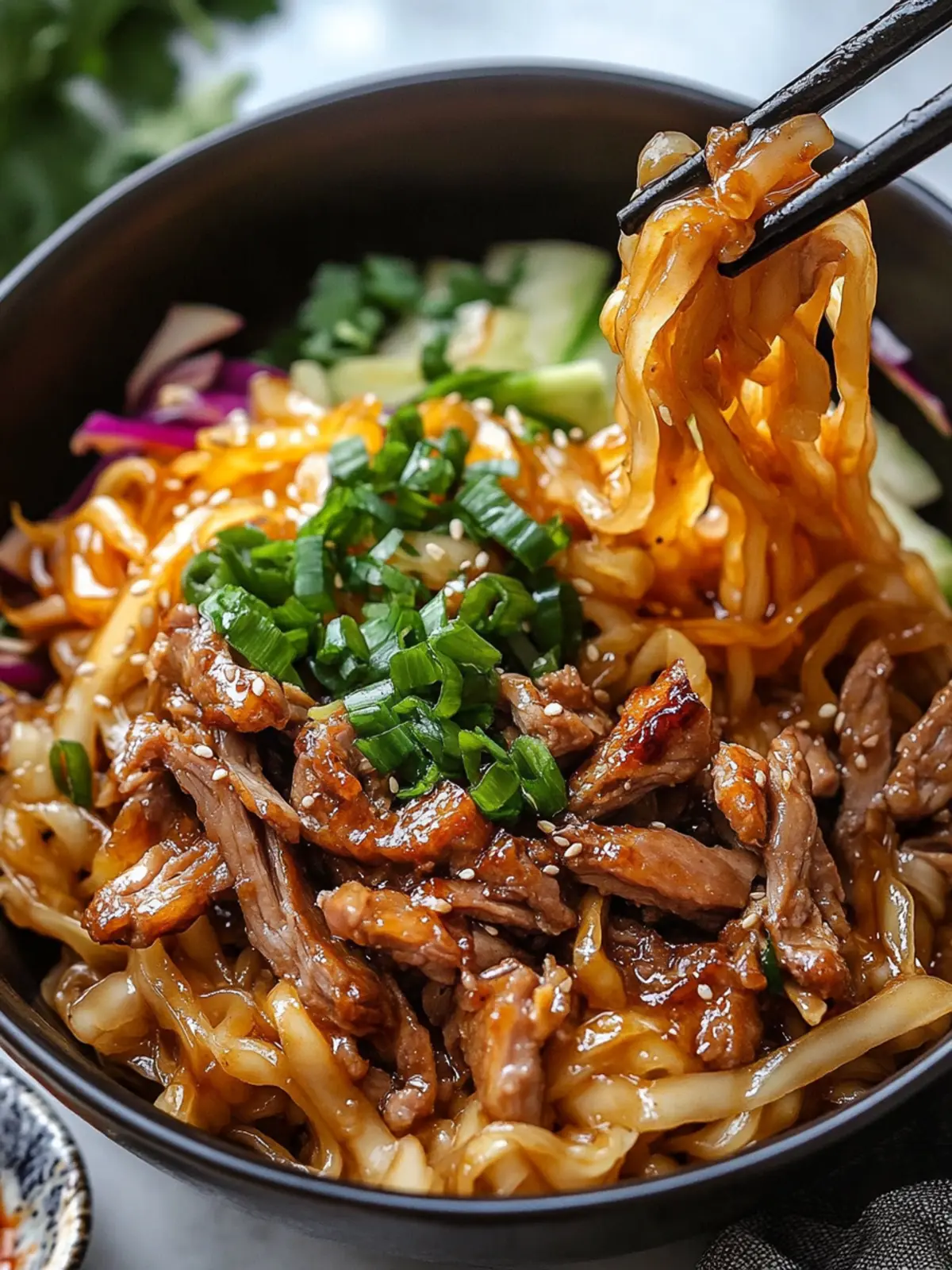 Potsticker Noodle Bowl with Pork & Cabbage Slaw – Easy & Delicious 5 Potsticker Noodle Bowl with Pork & Cabbage Slaw – Bold, Quick, and Better Than Takeout!