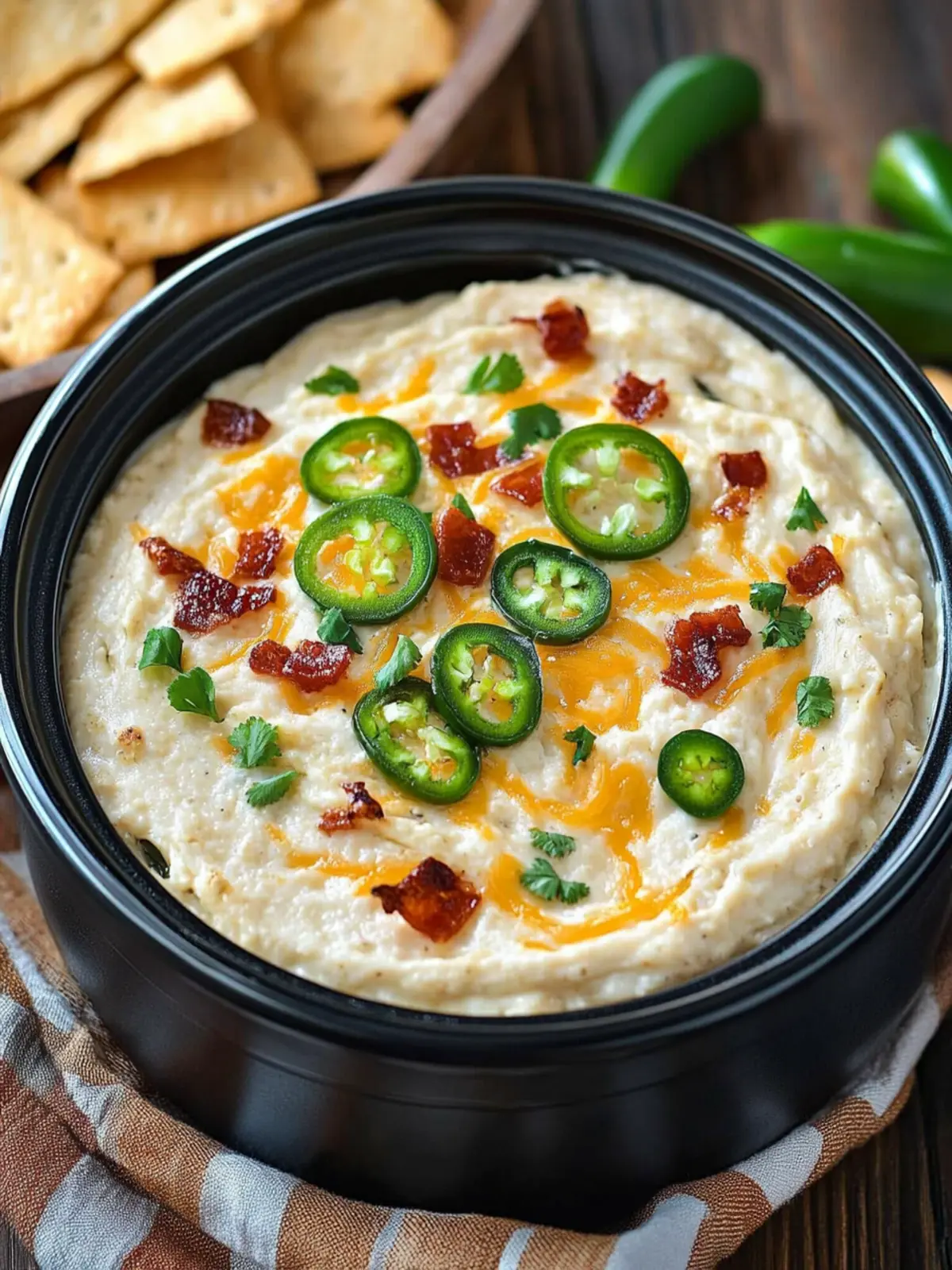 Creamy Slow Cooker Jalapeño Popper Dip Perfect for Parties 4 Slow Cooker Jalapeño Popper Dip