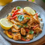 Zesty Spicy Chicken Stir Fry with Lemon in Just 30 Minutes 9 Spicy Chicken Stir Fry with Lemon