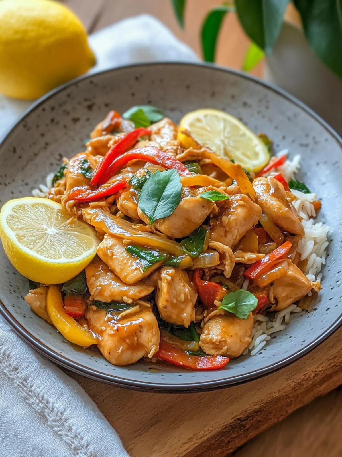 Zesty Spicy Chicken Stir Fry with Lemon in Just 30 Minutes 5 Spicy Chicken Stir Fry with Lemon