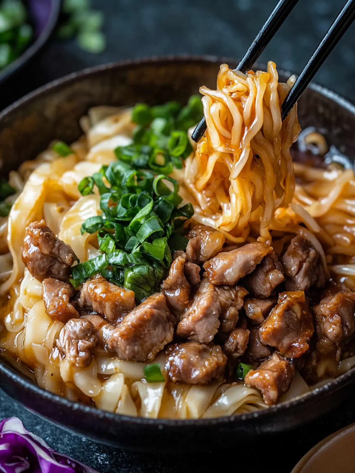 Potsticker Noodle Bowl with Pork & Cabbage Slaw – Easy & Delicious 3 Potsticker Noodle Bowl with Pork & Cabbage Slaw – Bold, Quick, and Better Than Takeout!