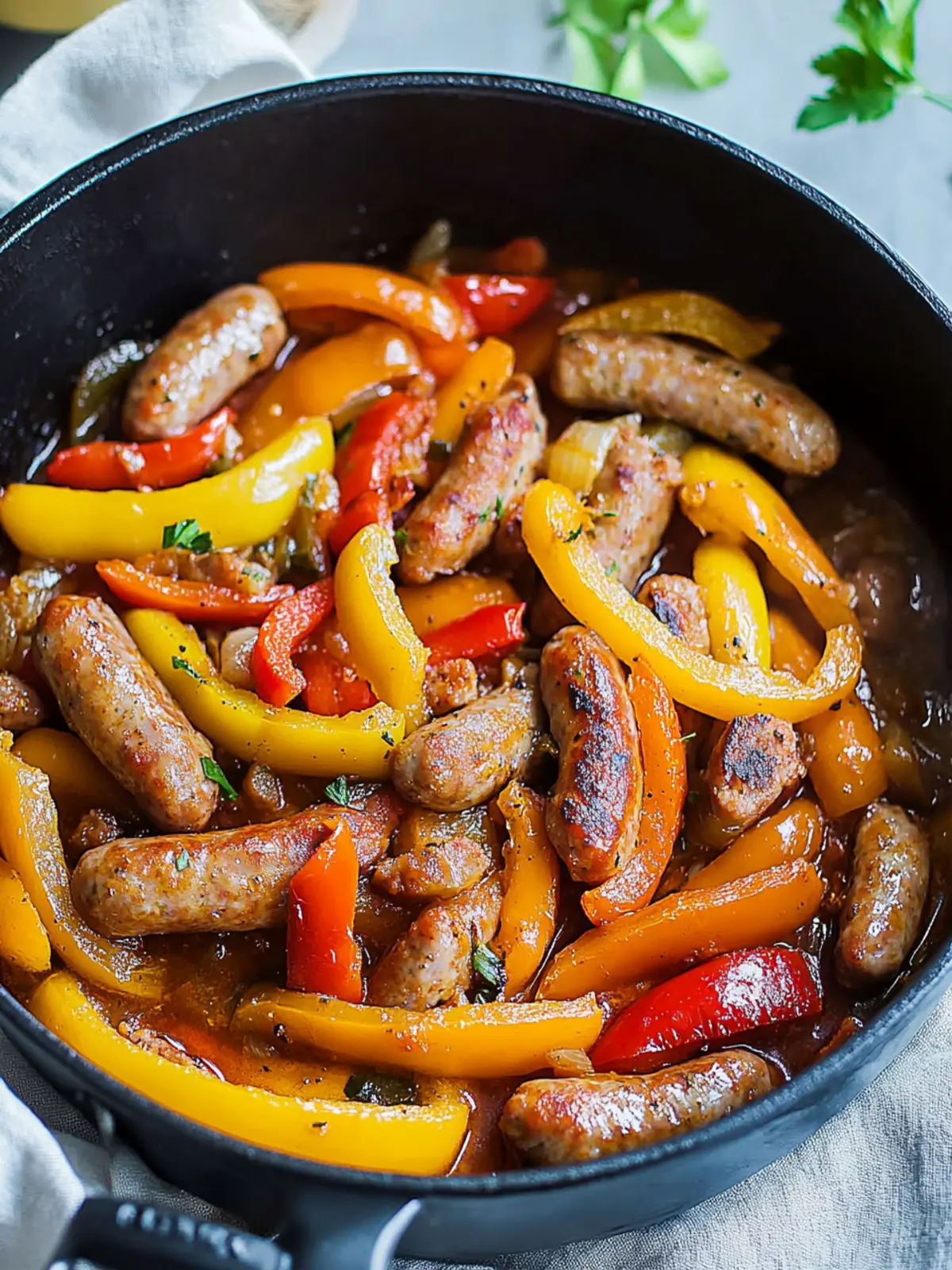 One Pot Sausage and Peppers: The Ultimate Weeknight Comfort Meal 2 One Pot Sausage and Peppers
