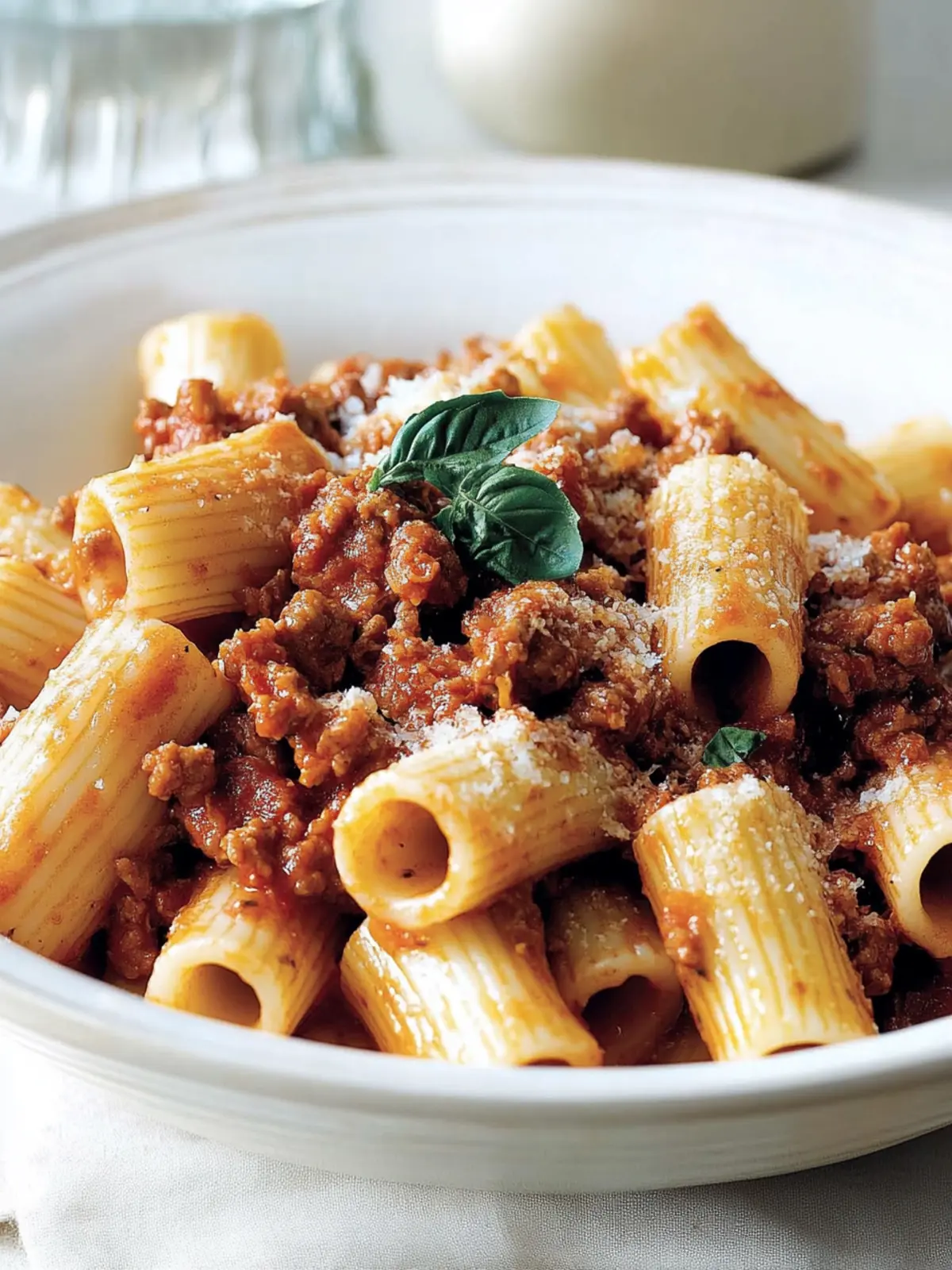 Hearty Rigatoni with Spicy Calabrese-Style Pork Ragù Delight 3 Rigatoni with Spicy Calabrese-Style Pork Ragù