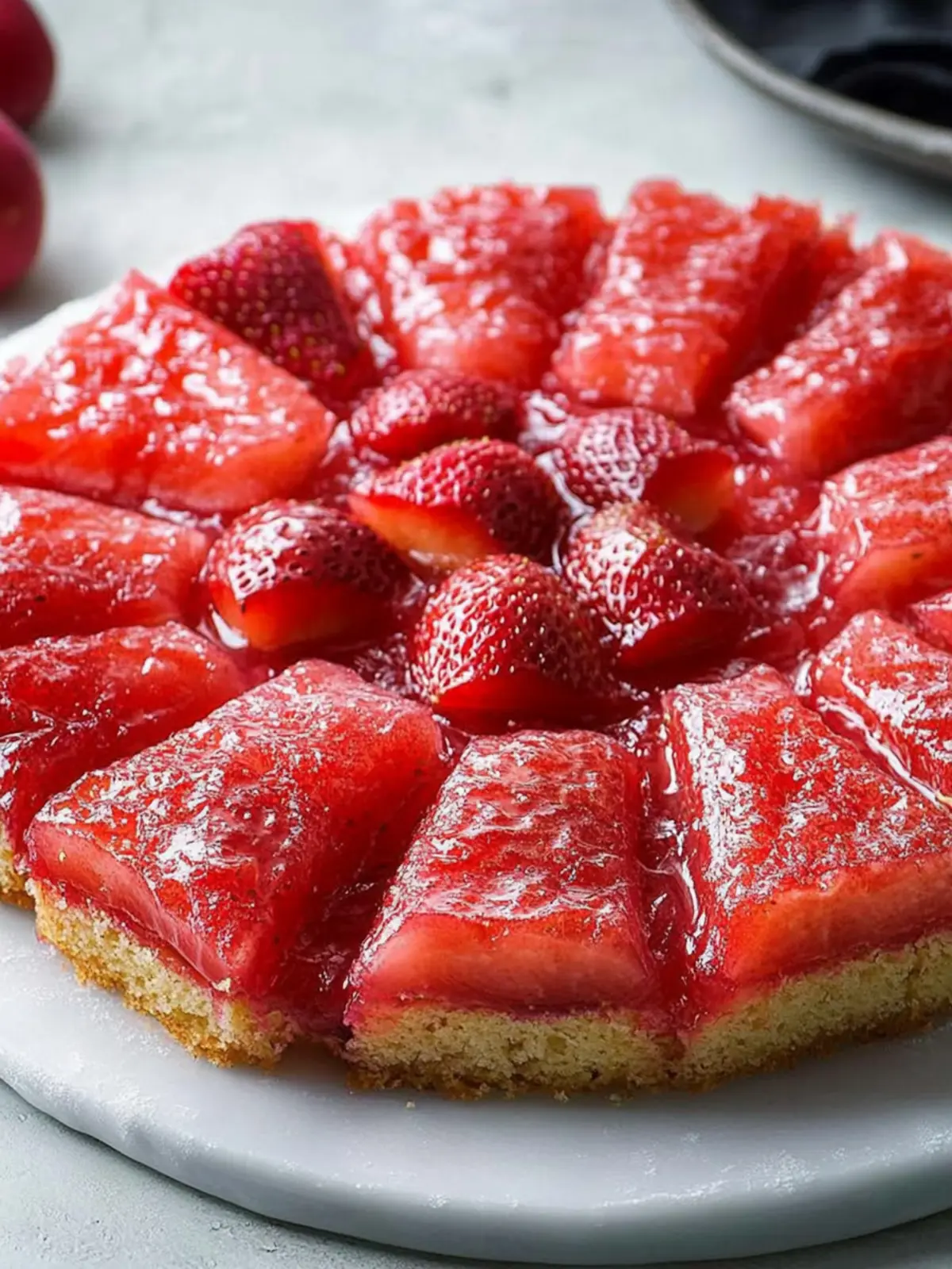 Irresistible Strawberry-Rhubarb Upside-Down Cake for All Occasions 2 Strawberry-Rhubarb Upside-Down Cake