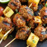 Savor Summer with Easy Grilled Pineapple Meatball Skewers 9 Easy Grilled Pineapple Meatball Skewers