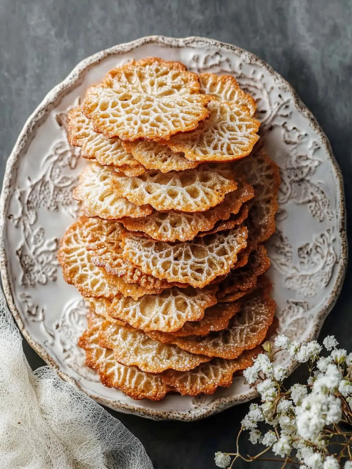 Lace Cookies: Crispy Delights with a Chocolate Surprise 2 Lace Cookies