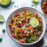 Savory Burrito Zoodles: Your Low-Carb Flavor Escape 10 Burrito Zoodles