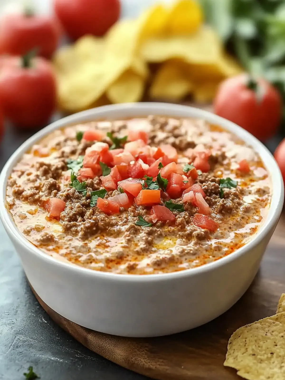 Irresistible Spicy Rotel Dip with Ground Beef in 15 Minutes 5 Spicy Rotel Dip with Ground Beef