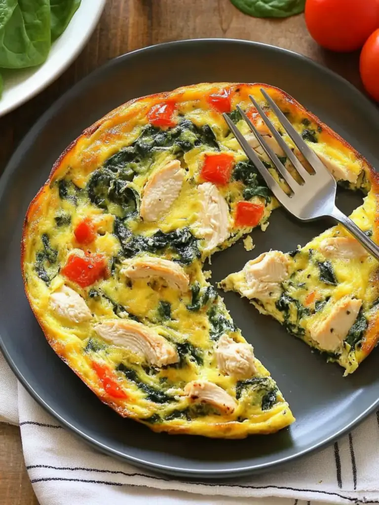 Spinach Chicken Frittata