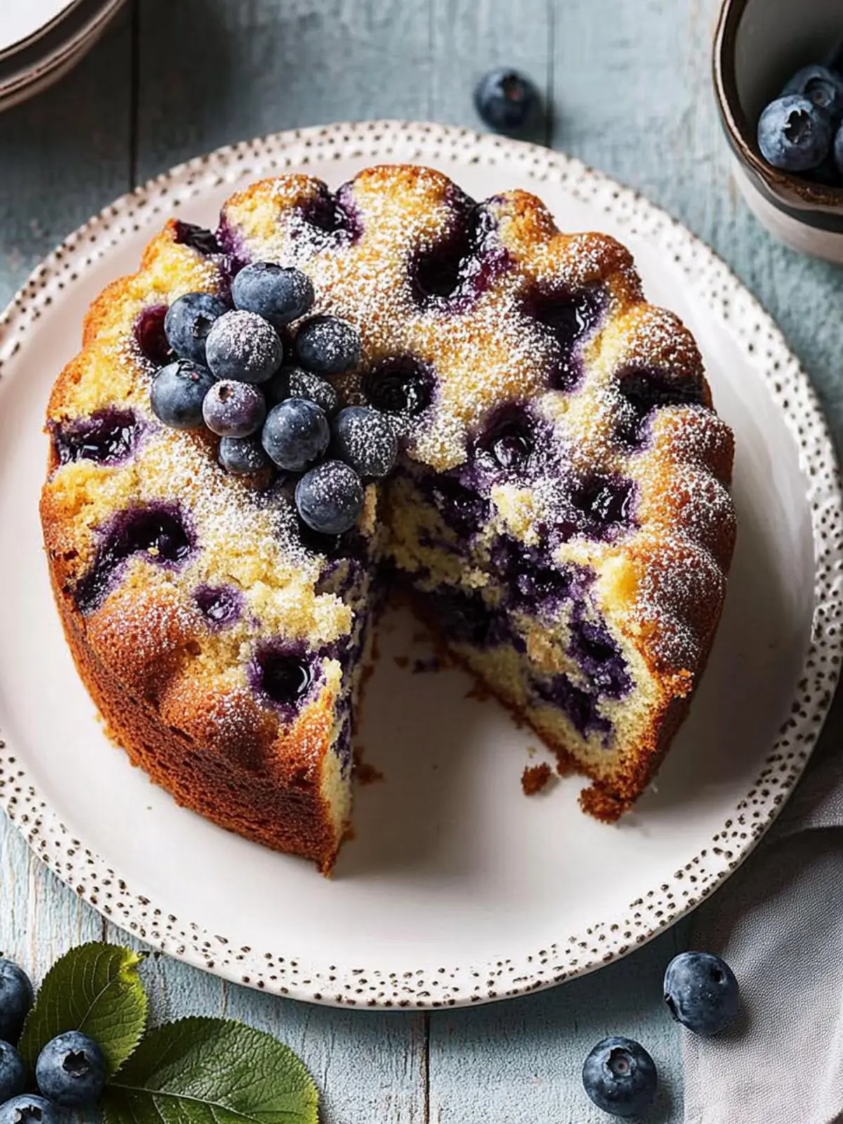Moist Blueberry Coffee Cake with Cinnamon Crumble Delight 3 Blueberry Coffee Cake
