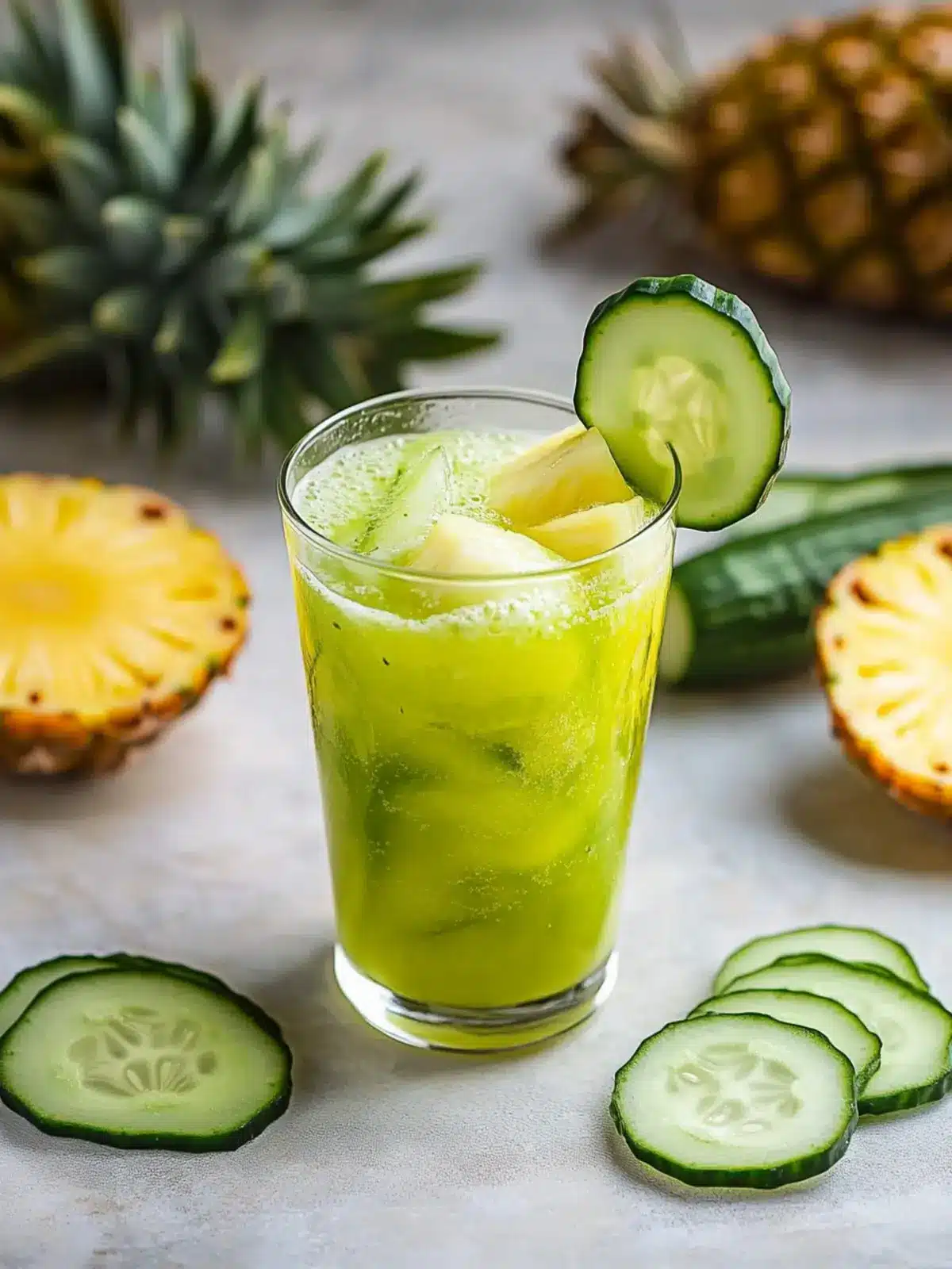Energizing Pineapple and Cucumber Juice for Ultimate Hydration 3 Pineapple and Cucumber Juice