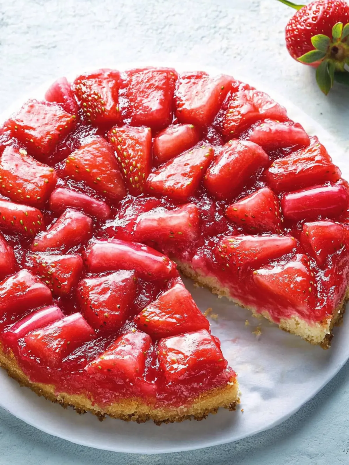 Irresistible Strawberry-Rhubarb Upside-Down Cake for All Occasions 4 Strawberry-Rhubarb Upside-Down Cake