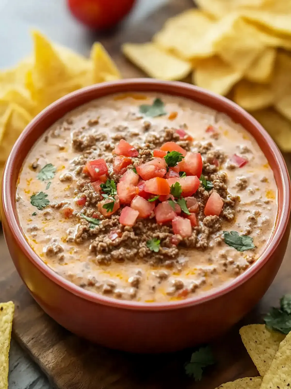 Irresistible Spicy Rotel Dip with Ground Beef in 15 Minutes 4 Spicy Rotel Dip with Ground Beef