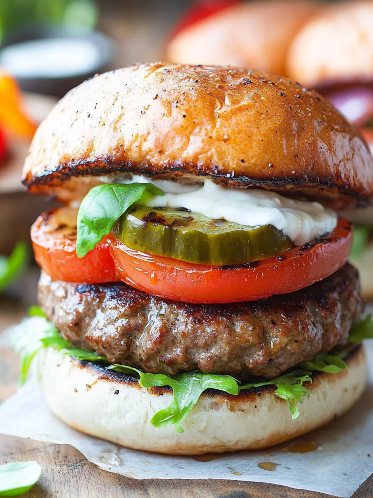 Italian Grilled Hamburgers with a Flavorful Twist 5 Italian Grilled Hamburgers