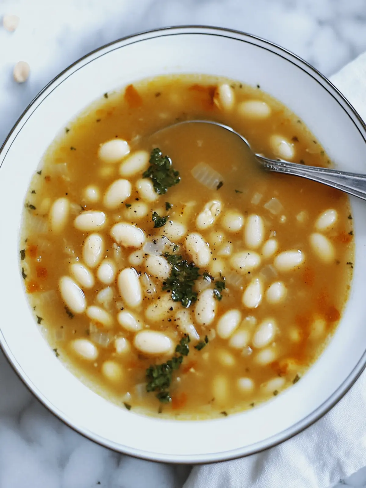 Savor the Comfort of Classic Greek Fasolada White Bean Soup 2 Greek Fasolada (White Bean Soup)