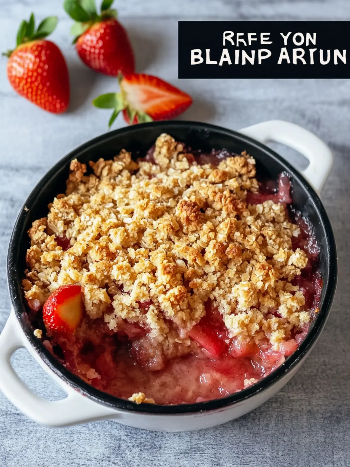 Mouthwatering Gluten Free Strawberry Rhubarb Crisp (Vegan) Delight 4 Gluten Free Strawberry Rhubarb Crisp (Vegan)
