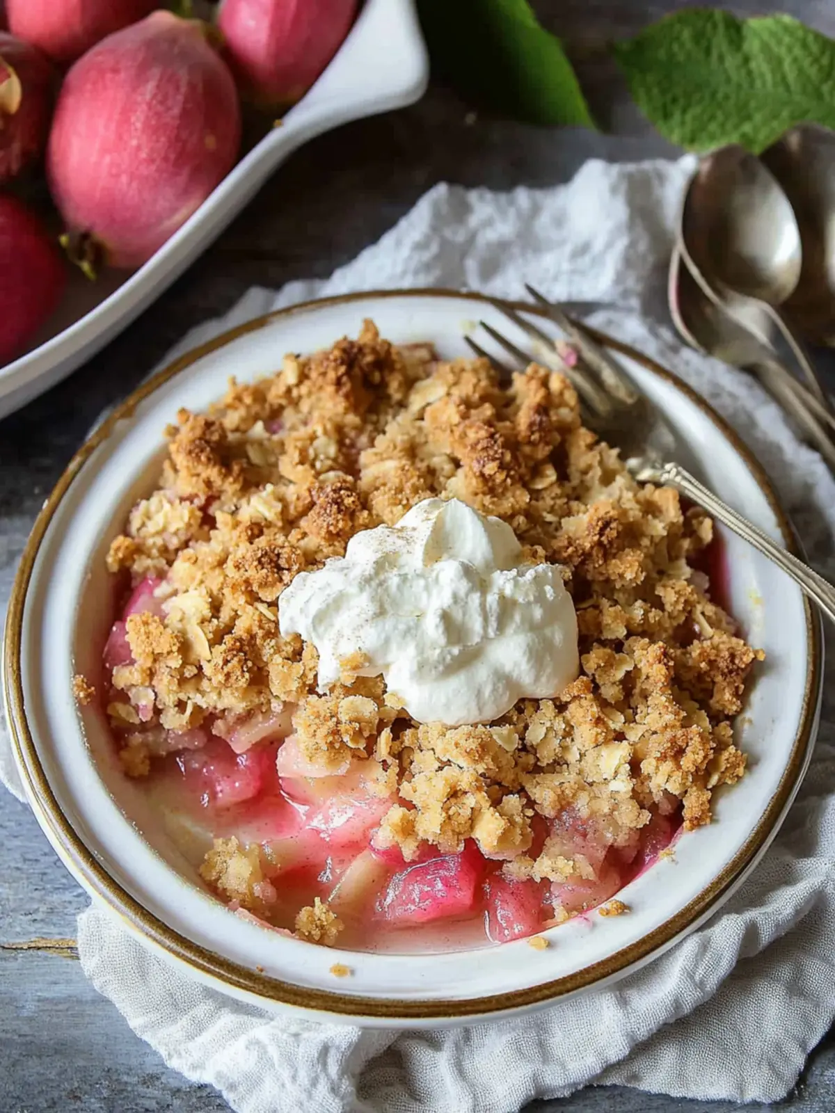 Delicious Rhubarb Crisp: A Comforting Family Favorite Recipe 3 Rhubarb Crisp