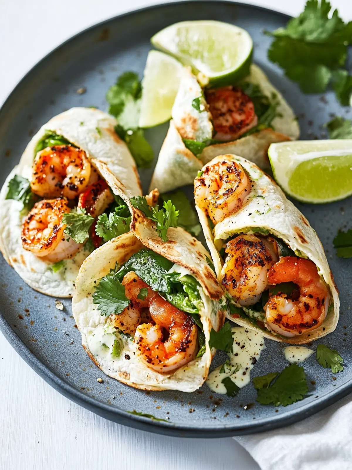 Cilantro-Lime Shrimp Wraps for a Zesty Summer Dinner 4 Cilantro-Lime Shrimp Wraps