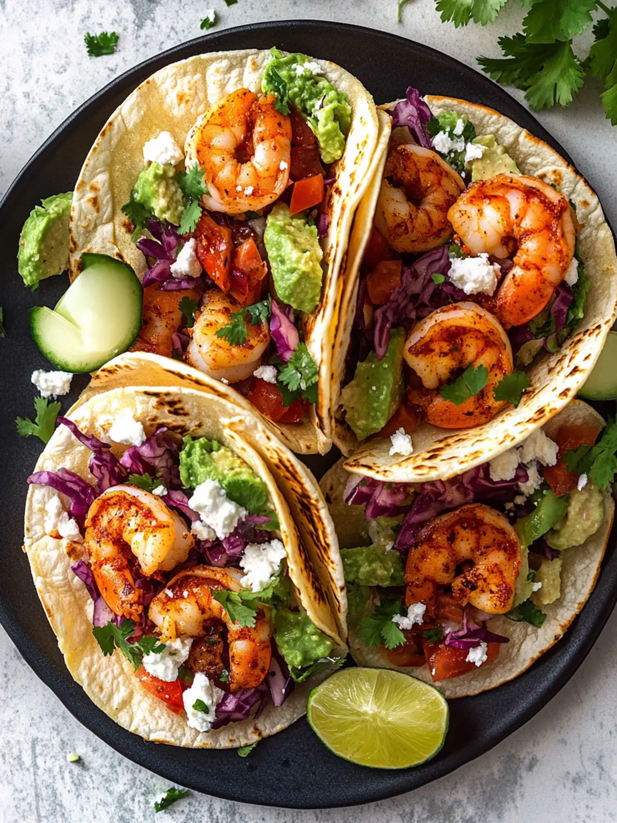 Savory Shrimp Tacos with Creamy Lime Sauce for Quick Dinners 3 Shrimp Tacos