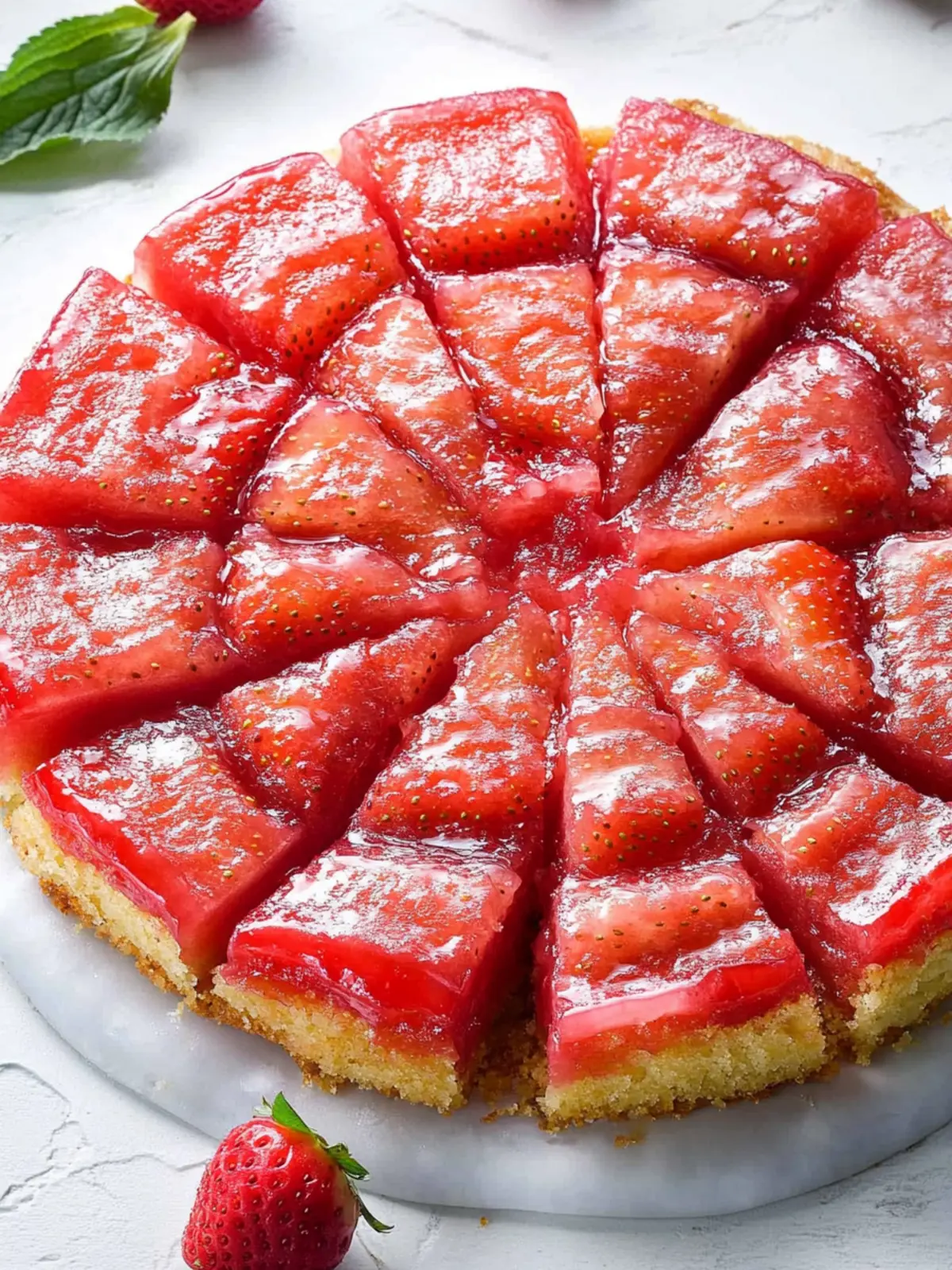 Irresistible Strawberry-Rhubarb Upside-Down Cake for All Occasions 3 Strawberry-Rhubarb Upside-Down Cake