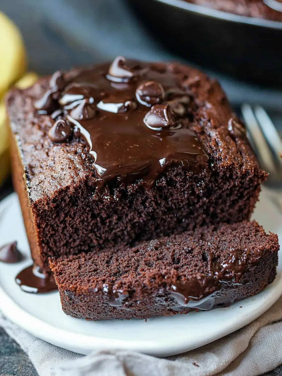 Irresistible Chocolate Banana Bread: Moist & Easy Recipe 3 Chocolate Banana Bread