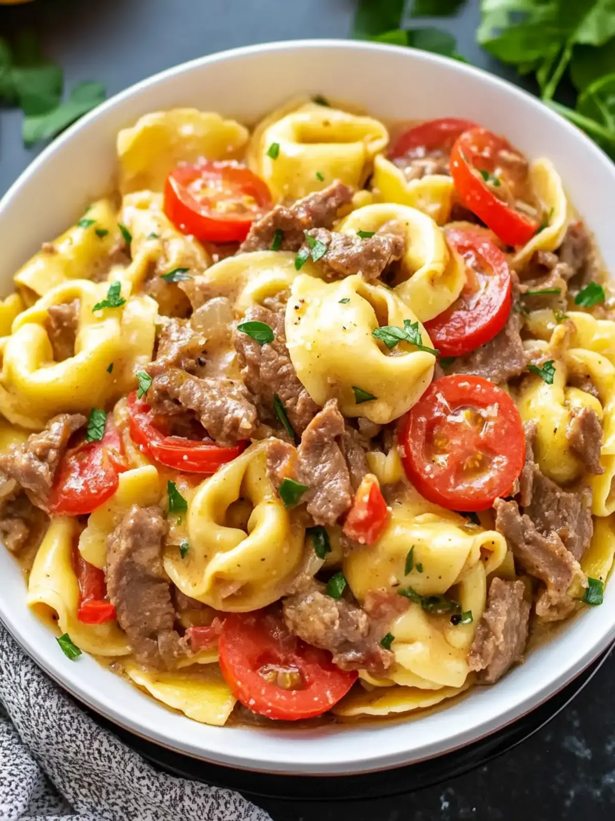 Crock Pot Cheesesteak Tortellini Recipe for Ultimate Comfort 3 Crock Pot Cheesesteak Tortellini Recipe