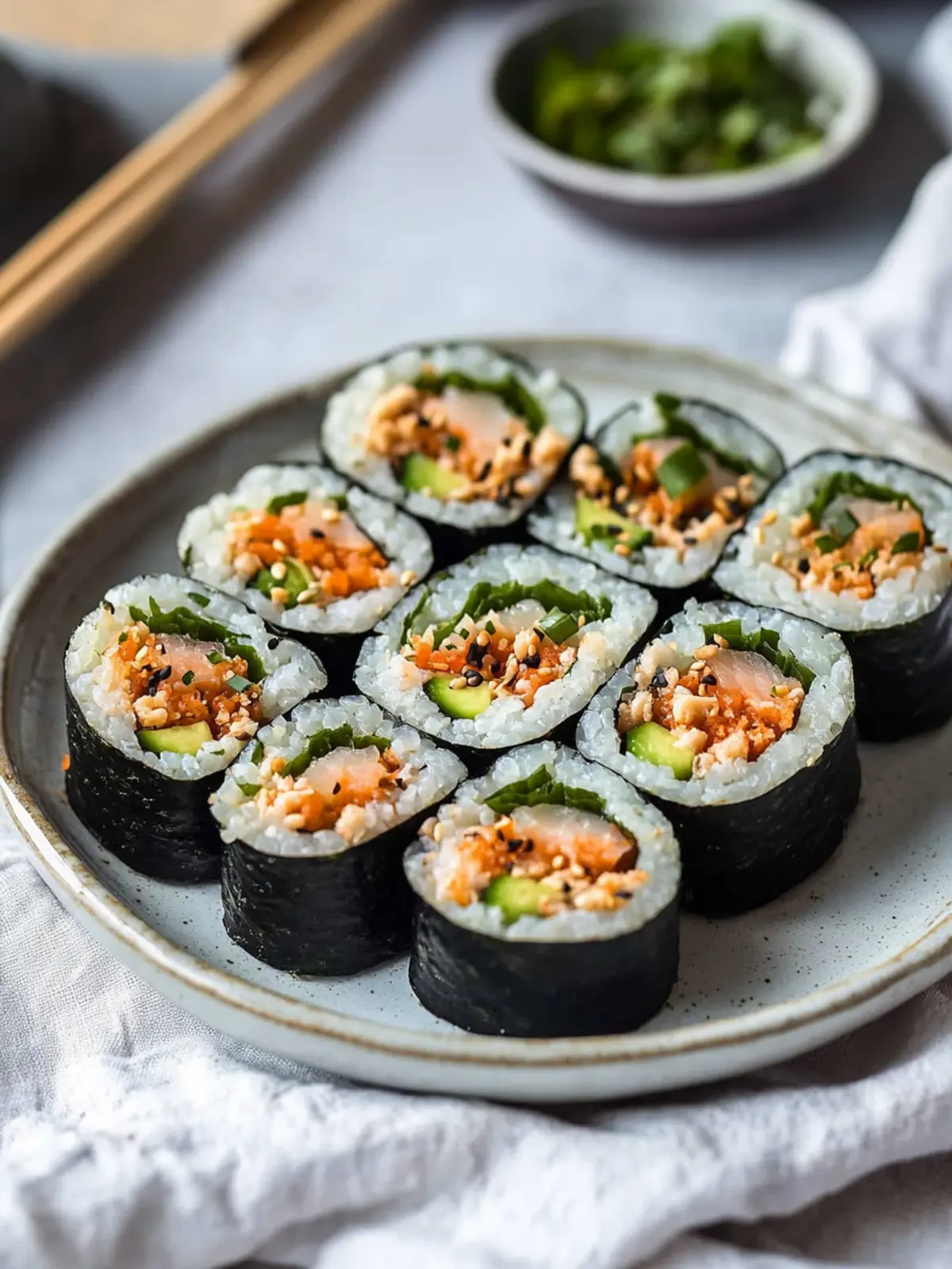 Delicious Spicy Tuna Kimbap to Spice Up Your Meals! 4 Spicy Tuna Kimbap