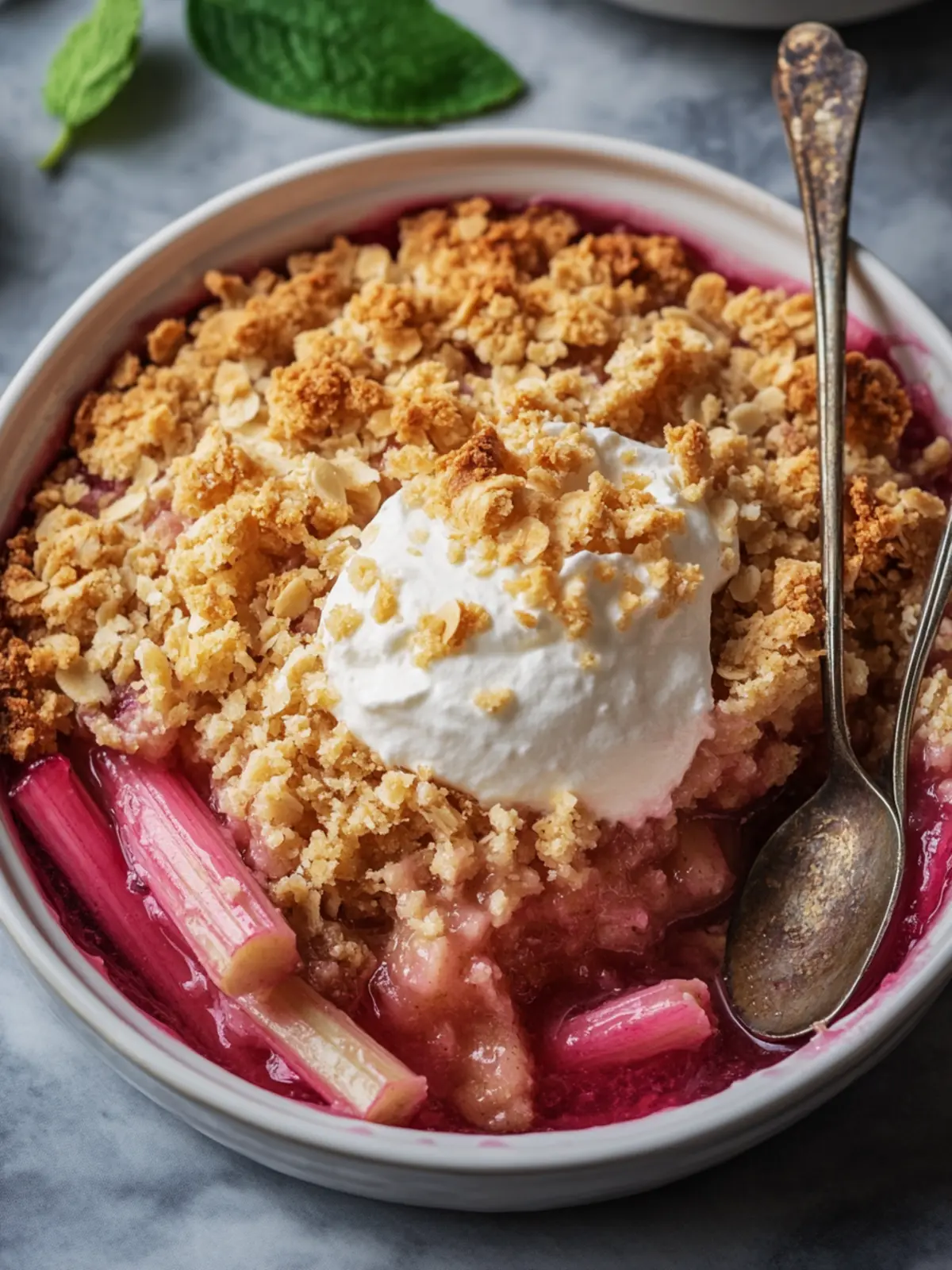 Delicious Rhubarb Crisp Recipe for Your Sweet Tooth Cravings 4 Rhubarb Crisp