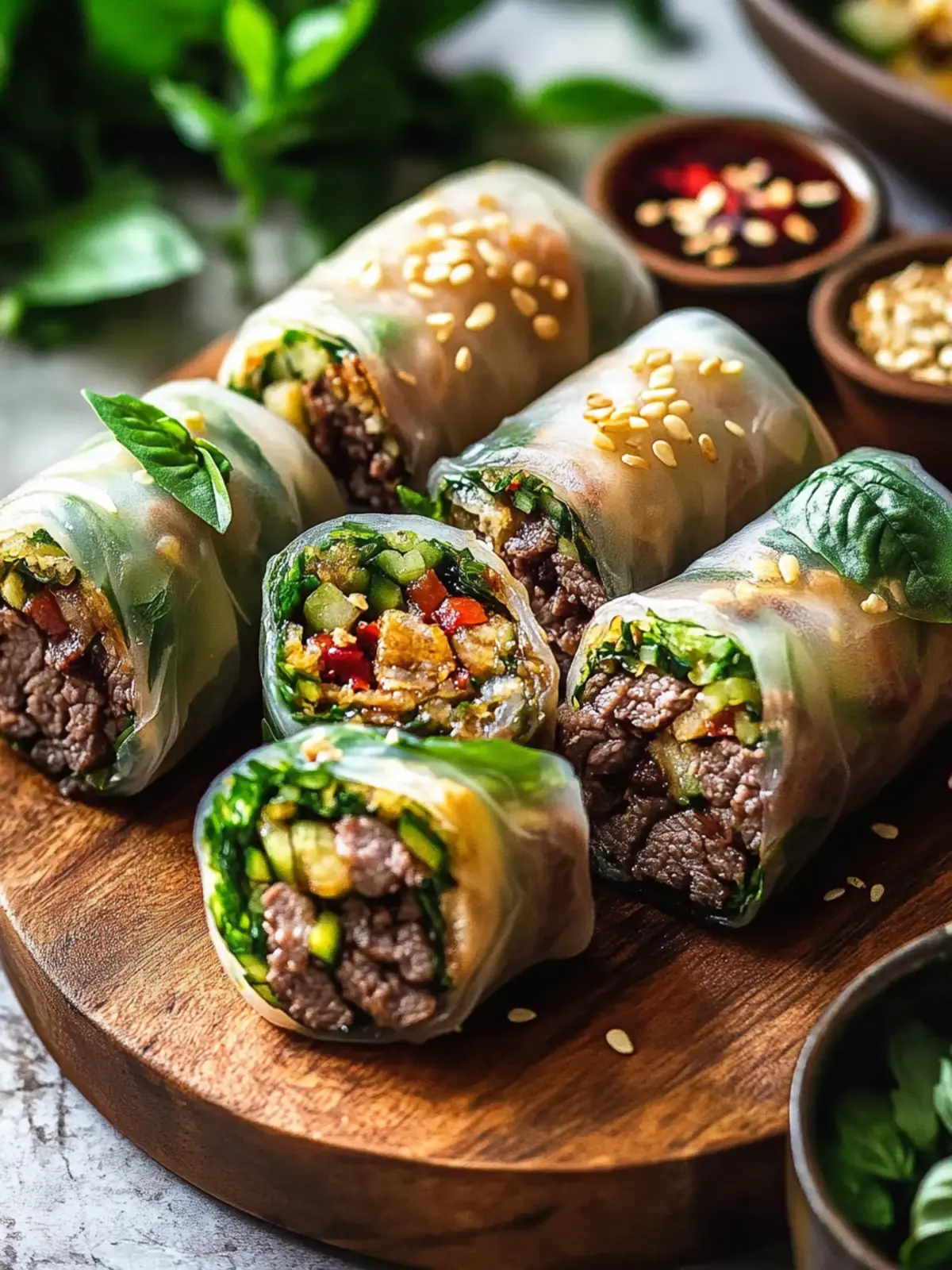 Savory Thai Basil Beef Rolls for an Epic Homemade Feast 3 Thai Basil Beef Rolls