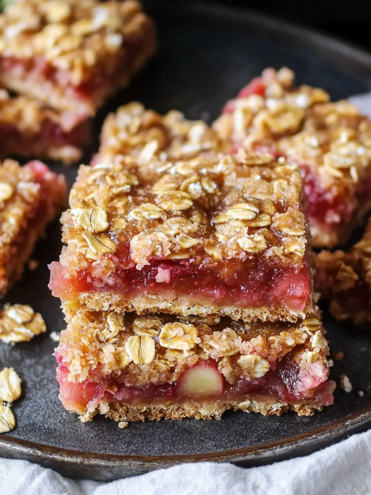 Amish Oatmeal Rhubarb Bars That Everyone Will Love 4 Amish Oatmeal Rhubarb Bars