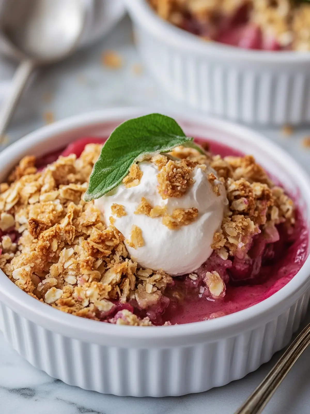 Delicious Rhubarb Crisp Recipe for Your Sweet Tooth Cravings 2 Rhubarb Crisp