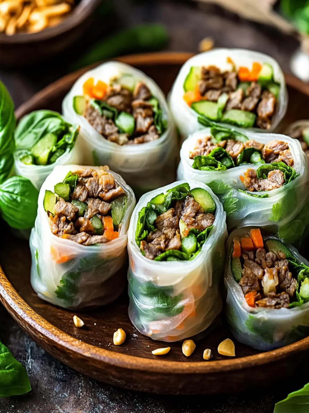 Savory Thai Basil Beef Rolls for an Epic Homemade Feast 5 Thai Basil Beef Rolls