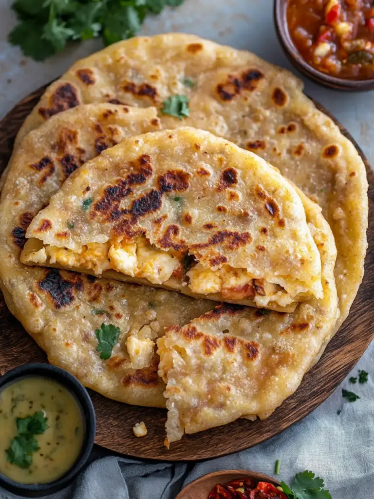 Easy Stuffed Spicy Cheese Paratha