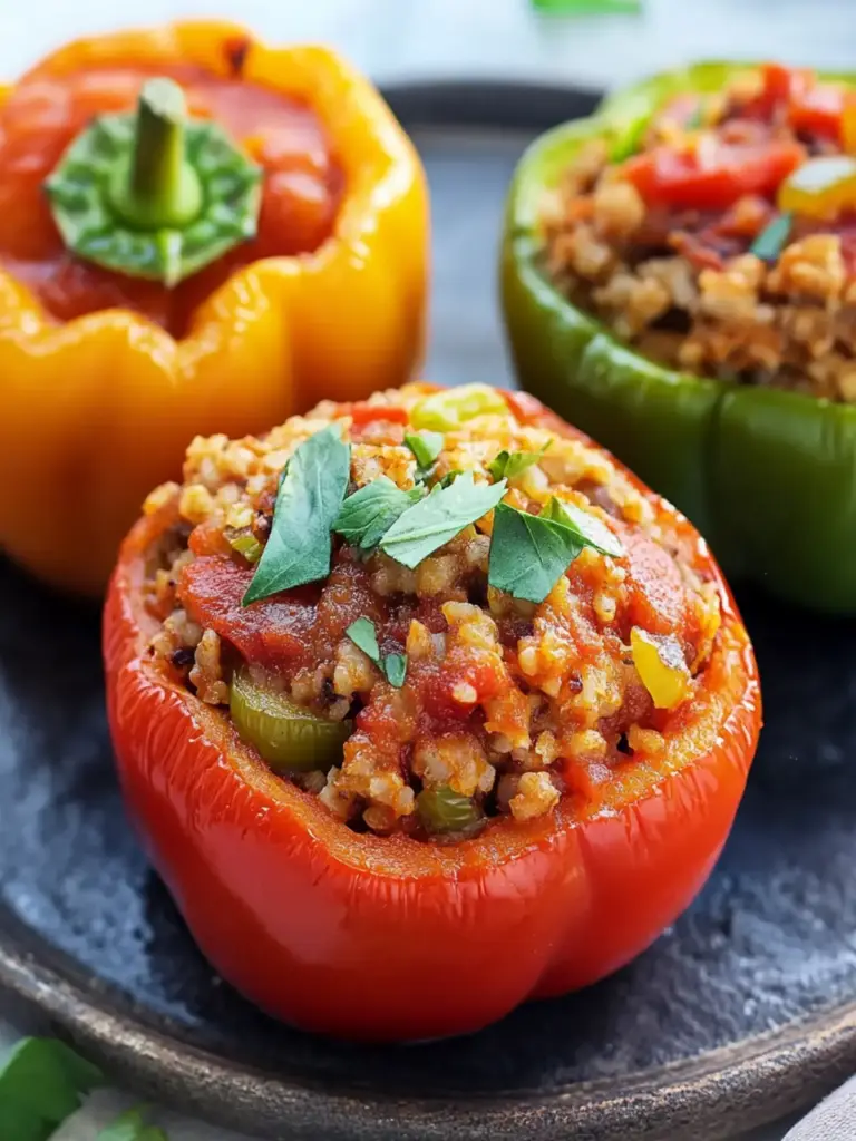 Old Fashioned Stuffed Bell Peppers